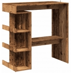 Barový stôl s úložným stojanom Old Wood